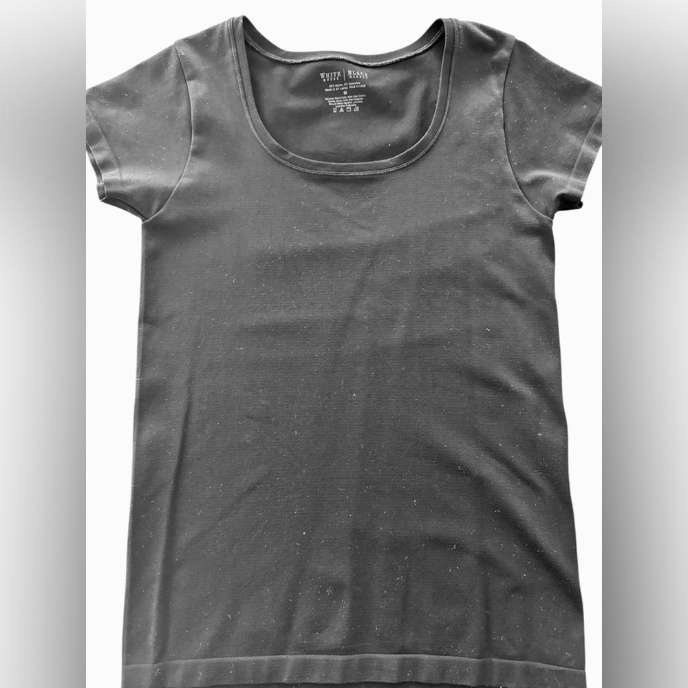 White House Black Market Black Short Sleeve Tee